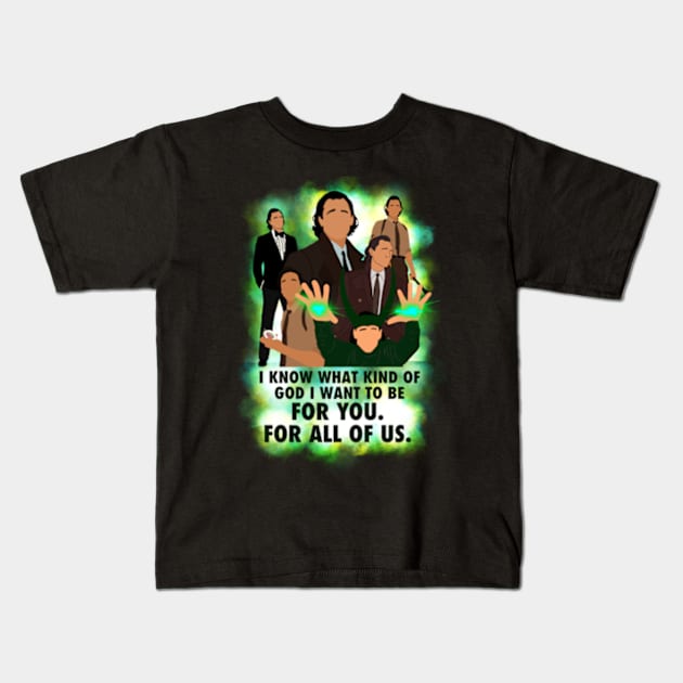 God in all forms Kids T-Shirt by Raywolf